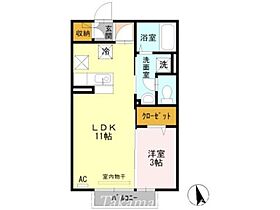 グランフェルティ　Ａ棟 101 ｜ 香川県高松市三条町335（賃貸アパート1LDK・1階・33.61㎡） その2