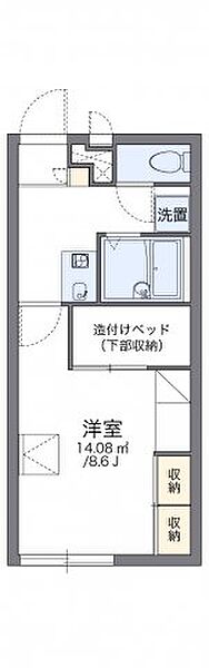 レオパレスＭａｐｌｅV 106｜香川県高松市神在川窪町(賃貸アパート1K・1階・23.18㎡)の写真 その2