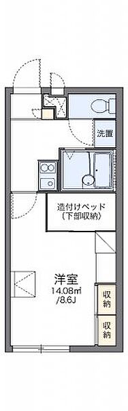 レオパレスエスペーロ・Ｉ 204｜香川県高松市勅使町(賃貸アパート1K・2階・23.18㎡)の写真 その2