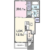 ジェルメ・メゾンV 102 ｜ 香川県高松市国分寺町新名205番地1（賃貸アパート1LDK・1階・44.70㎡） その2