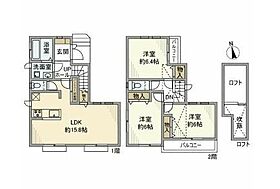 瀬田戸建  ｜ 東京都世田谷区瀬田5丁目（賃貸一戸建3LDK・2階・81.56㎡） その2