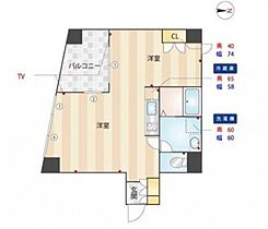 コア大井町  ｜ 東京都品川区大井1丁目（賃貸マンション1LDK・2階・28.26㎡） その2