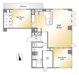 間取図画像 2SLDK