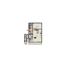 カーサベーレ 1LDKの間取図画像