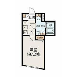 MEGURO EDGE 1Kの間取図画像