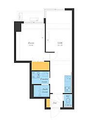 サンシティ鷹番 1LDKの間取図画像