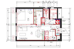 ベルメゾンホリグチ 1LDKの間取図画像