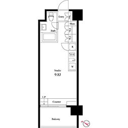 イプセ学芸大学 ワンルームの間取図画像