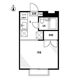 フラッツ7 ワンルームの間取図画像