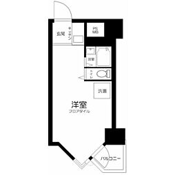 東京ベイビュウ 1Kの間取図画像