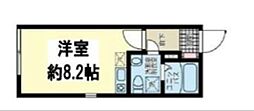 B.E.GRAND清澄白河 1Kの間取図画像