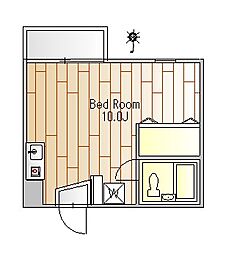 ガーデンハイツ秀 ワンルームの間取図画像