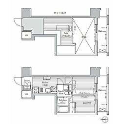 MUSEE南麻布 1Kの間取図画像