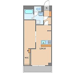 池田山ガーデンハイツ 1LDKの間取図画像