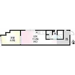 LACHACONNE 1LDKの間取図画像