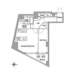 COMFORIA馬込 1LDKの間取図画像