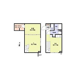 VISTA MAGOME 1LDKの間取図画像