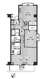 メゾン芝浦 2LDKの間取図画像
