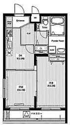 GENOVIAHILLS西馬込Rosso 2DKの間取図画像