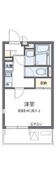 LEONEXTティーエム 1Kの間取図画像