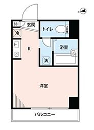 Lafloresta壱番館 ワンルームの間取図画像