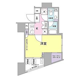 SIL西五反田 1Kの間取図画像