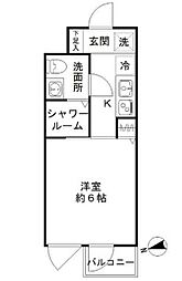 間取図画像 1K