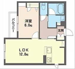 ClairCourt下北沢 1LDKの間取図画像