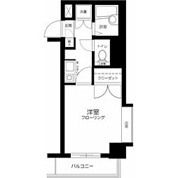 オリオ世田谷上野毛 1Kの間取図画像