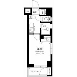 ラ・ピアッツァ麻布十番 1Kの間取図画像