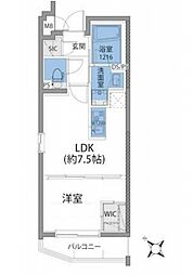 RENAISSANCECOURT三軒茶屋 1DKの間取図画像