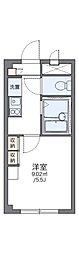 レオパレスアサマ 1Kの間取図画像