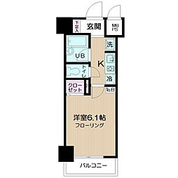 日神パレステージ三軒茶屋2 1Kの間取図画像