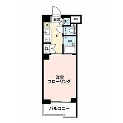 ルーブル駒沢大学2 1Kの間取図画像