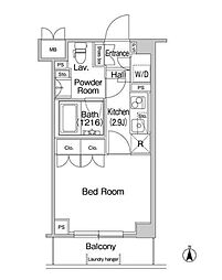 COMFORIA駒場 1Kの間取図画像