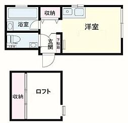 メゾン・ド・ソレイユ ワンルームの間取図画像