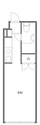 プロス世田谷 ワンルームの間取図画像