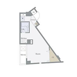 ULTIMAジェイパーク恵比寿 ワンルームの間取図画像
