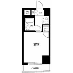 ライオンズマンション三軒茶屋第6 1Kの間取図画像