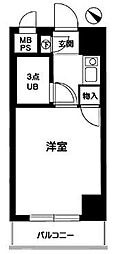 ライオンズマンション三軒茶屋第6 1Kの間取図画像