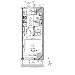 CRACIA三軒茶屋 1Kの間取図画像
