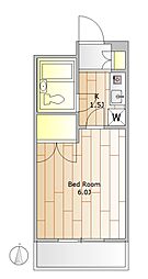 こまばディモーレ 1Kの間取図画像