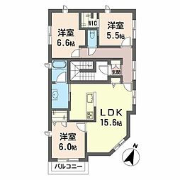 間取図画像 3LDK