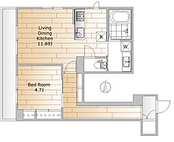 間取図画像 1LDK
