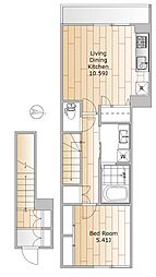 間取図画像 1LDK