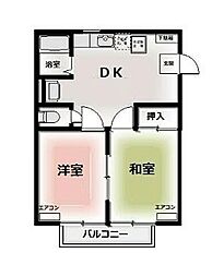 間取図画像 2DK