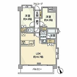 間取図画像 2LDK