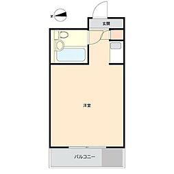 ベルサイユ大森 ワンルームの間取図画像