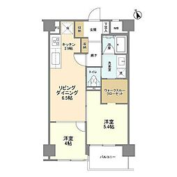 PATH仲六郷 2LDKの間取図画像
