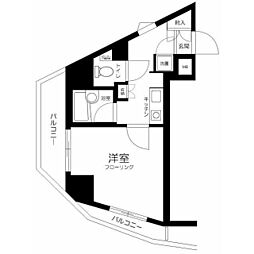 菱和パレス高輪台 1Kの間取図画像